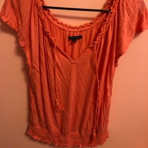 Salmon blouse size M AE